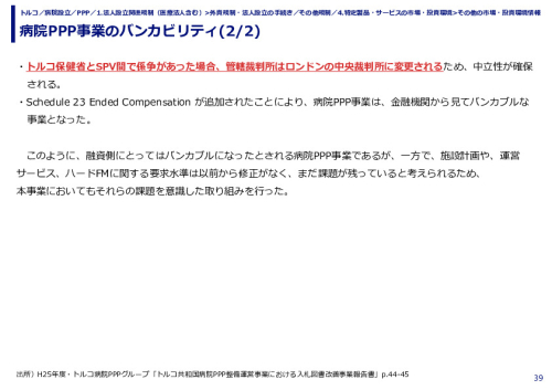 病院PPP事業のバンカビリティ