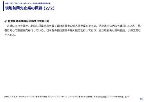 現地訪問先企業の概要