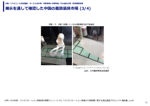 展示を通して確認した中国の義肢装具市場