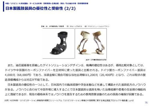 日本製義肢装具の優位性と受容性