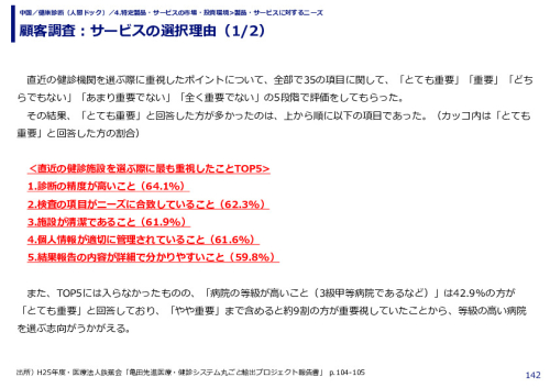 顧客調査：サービスの選択理由