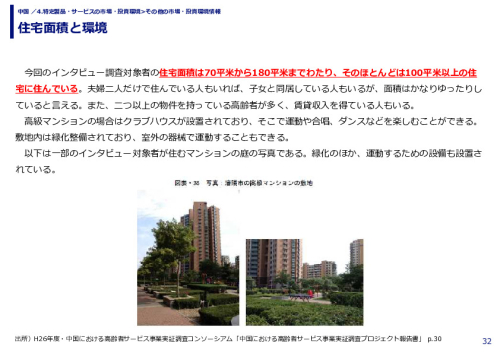 住宅面積と環境