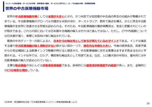 世界の中古医療機器市場