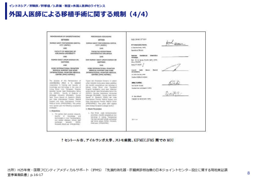 外国人医師による移植手術に関する規制