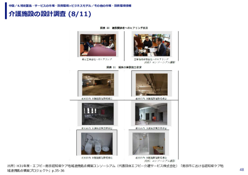 介護施設の設計調査 