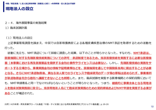 現地法人の設立