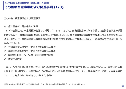 その他の留意事項および関連事項 (1/8)