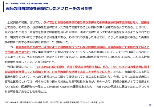 医師の自由診療を前提にしたアプローチの可能性