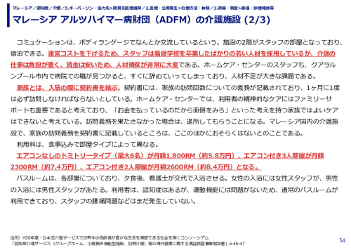 マレーシア アルツハイマー病財団（ADFM）の介護施設 
