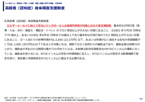 高齢者（認知症）身体障害支援制度