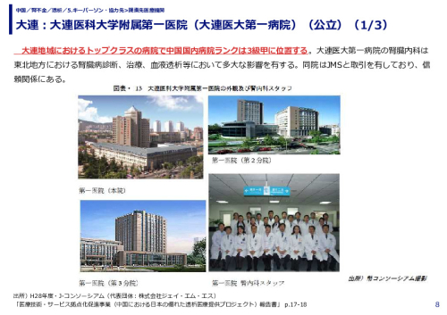 大連：大連医科大学附属第一医院（大連医大第一病院）（公立）（1/3）