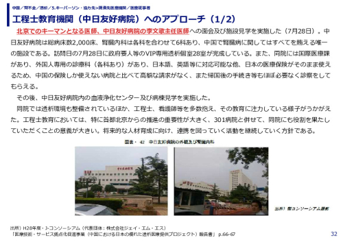 工程士教育機関（中日友好病院）へのアプローチ（1/2）