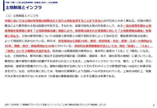 土地制度とインフラ