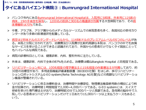 タイにあるハイエンド病院③：Bumrungrad International Hospital
