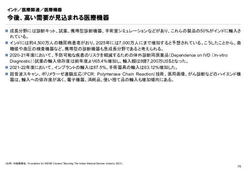 R6年度「医療国際展開カントリーレポート　新興国等のヘルスケア市場環境に関する基本情報　インド編」