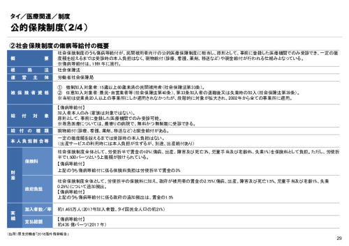 R6年度「医療国際展開カントリーレポート　新興国等のヘルスケア市場環境に関する基本情報　タイ編」
