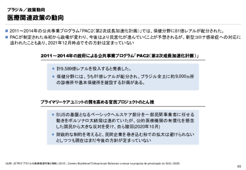 R3年度「医療国際展開カントリーレポート　新興国等のヘルスケア市場環境に関する基本情報　ブラジル編」