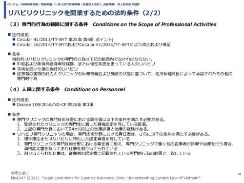 リハビリクリニックを開業するための法的条件