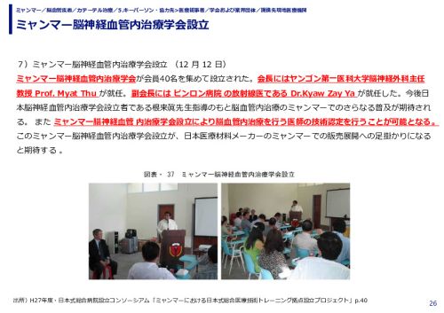 ミャンマー脳神経血管内治療学会設立
