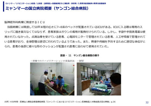 ミャンマーの国立病院概要（ヤンゴン総合病院）