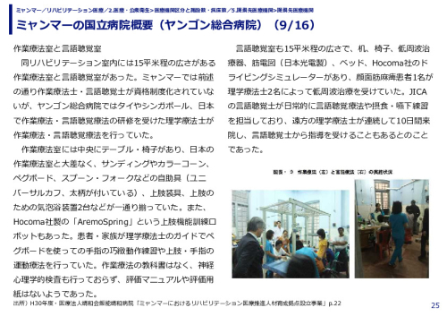 ミャンマーの国立病院概要（ヤンゴン総合病院）