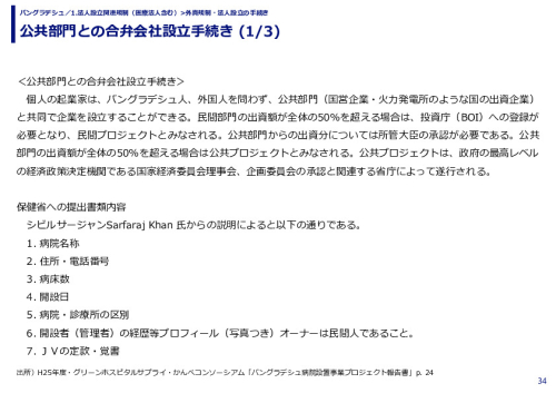 公共部門との合弁会社設立手続き 