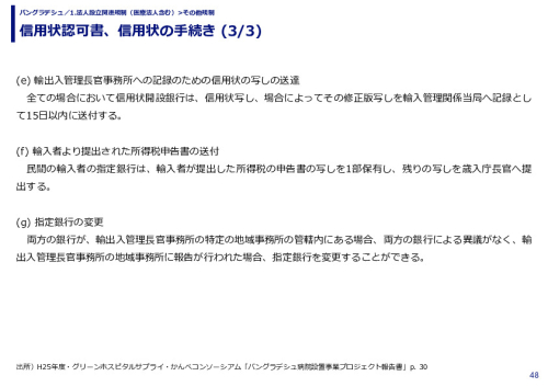 信用状認可書、信用状の手続き 