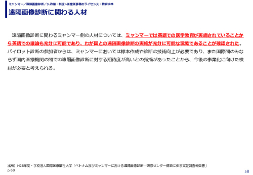 遠隔画像診断に関わる人材