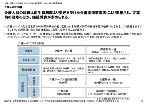 介護人材の訓練